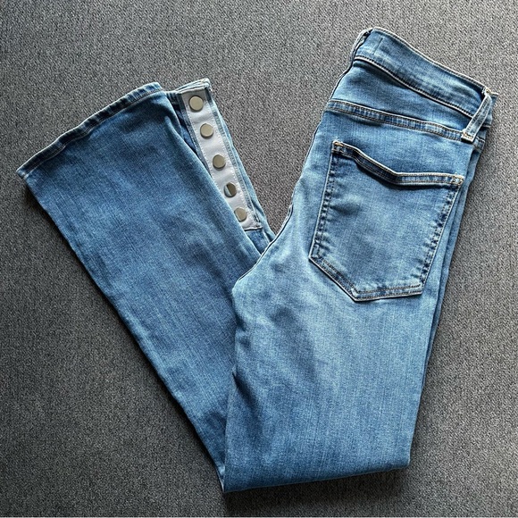 Veronica Beard Carolyn Baby Boot High Rise Button Fly Skinny Jeans Size 27 - Picture 2 of 10